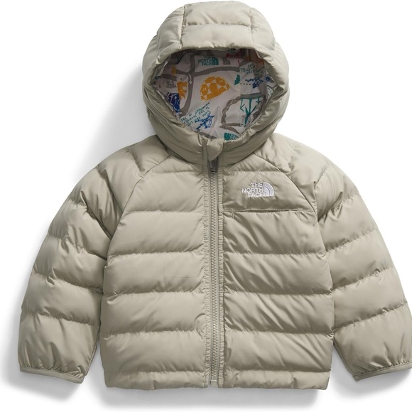 NWT The North Face Kids Reversible Perrito Hooded Puffer Jacket - Size 5 - Picture 1 of 6